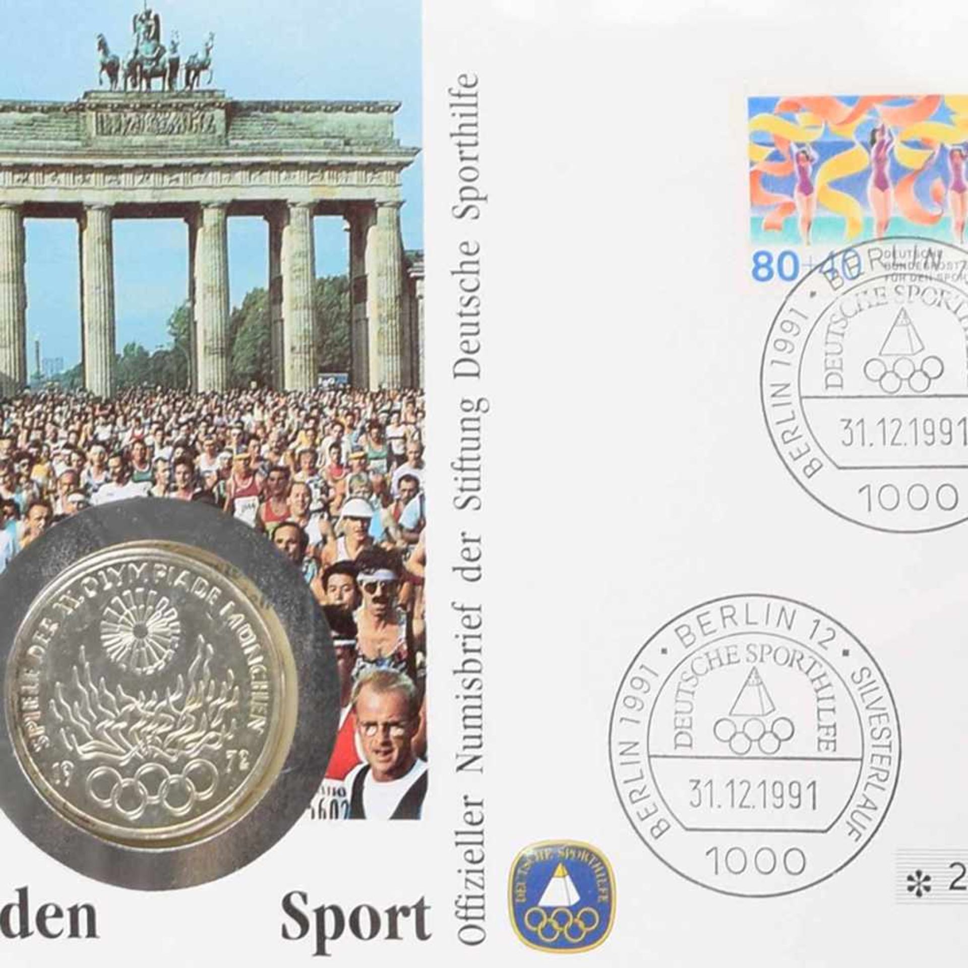 Sammlung Numisbriefe Bundesrepublik insg. ca. 26 Stück, je Sonderumschlag mit Sondermarke und