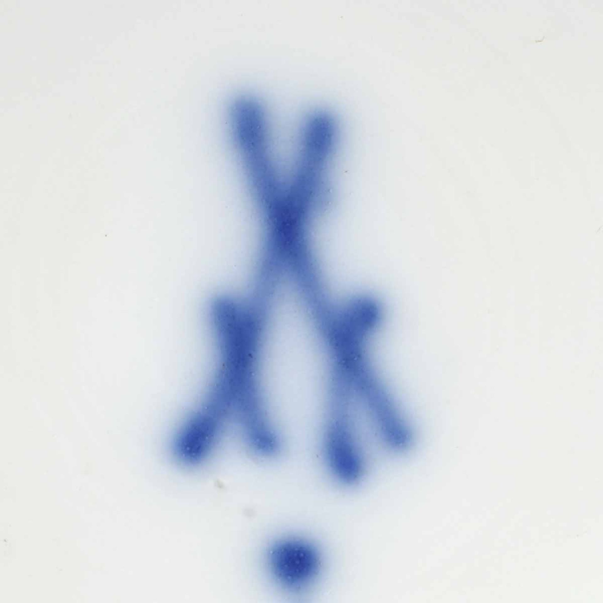 Paar Kaffeetassen mit Untertassen Manufaktur Meissen, Schwerter unterglasurblau, I. Wahl, bauchige - Bild 3 aus 3
