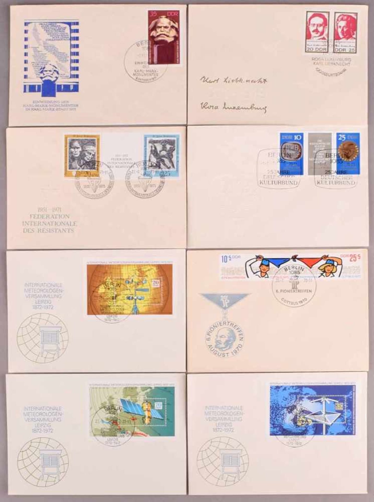 Konvolut Ersttagsbriefe DDR insg. wohl weit über 500 Ersttagsbriefe, ca. Zeitraum 1953-1973, schöner - Bild 3 aus 3