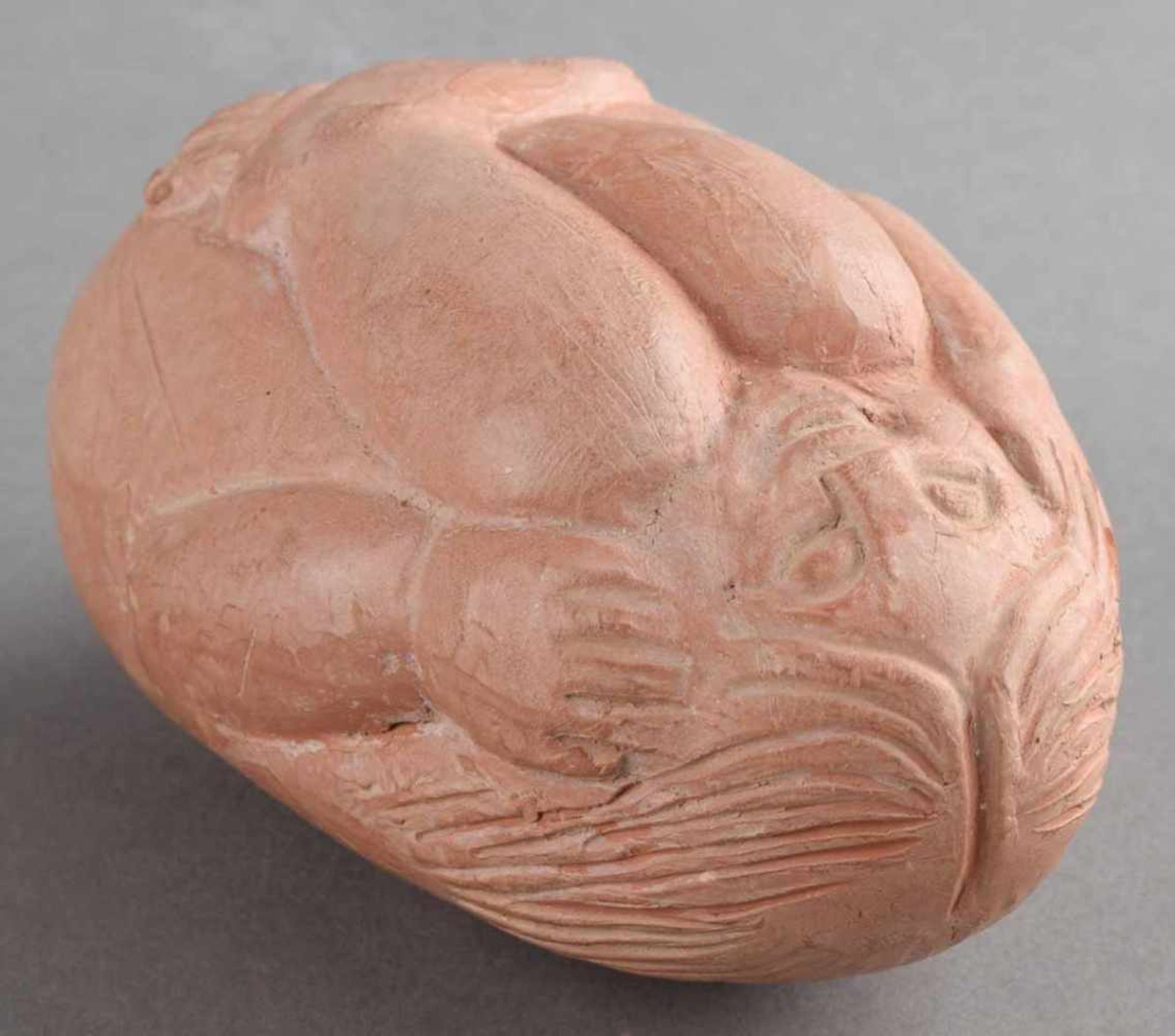 Sell, Lothar (1939 Treuenbrietzen - 2009 Meißen) Keramik, kauernder Frauenakt mit an den Körper - Image 3 of 6