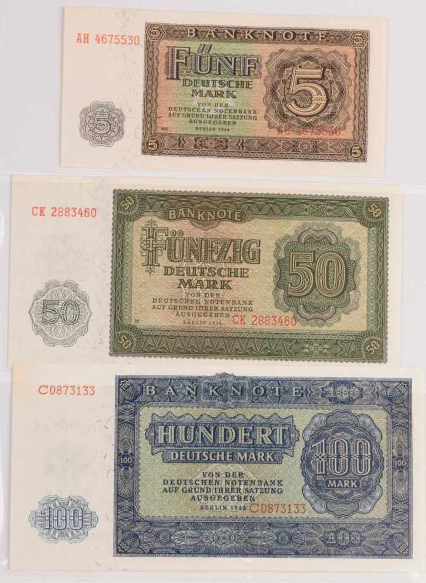 Sammlung Papiergeld insg. über 180 Stück, dabei u.a.: 1 x 5 DM "Junge Venezianerin" (nach Dürer) - Bild 4 aus 5