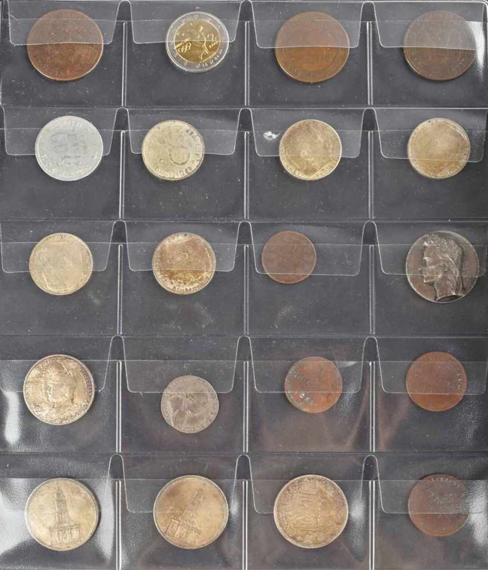 Konvolut Münzen und Medaillen insg. über 140 Stück, dabei u.a.: 5 x 2 Reichsmark in Silber, " - Bild 2 aus 3