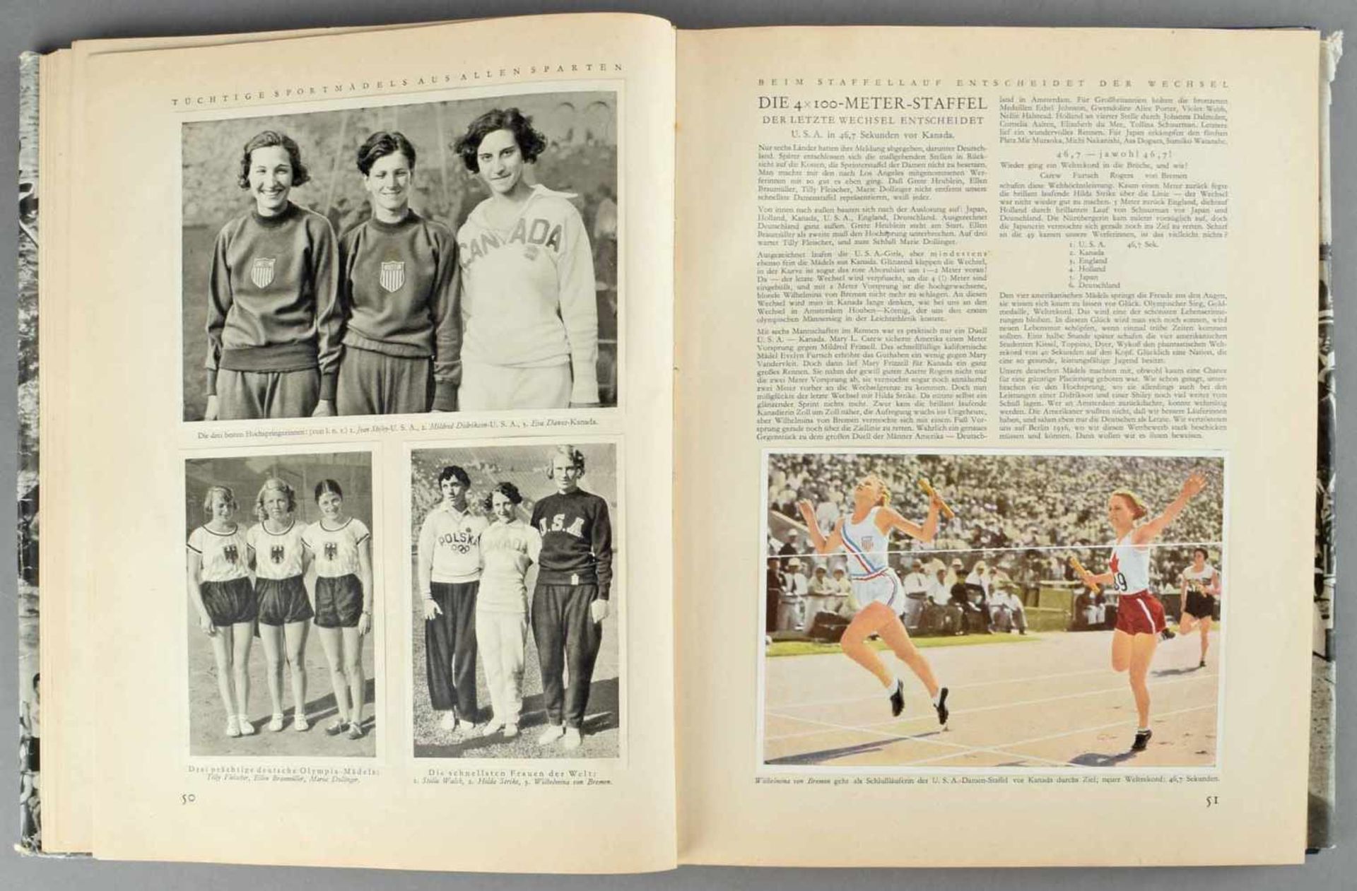 Sammelbilderalbum zur Olympiade 1932 "Die Olympischen Spiele in Los Angeles 1932", hrsg. vom - Image 4 of 4