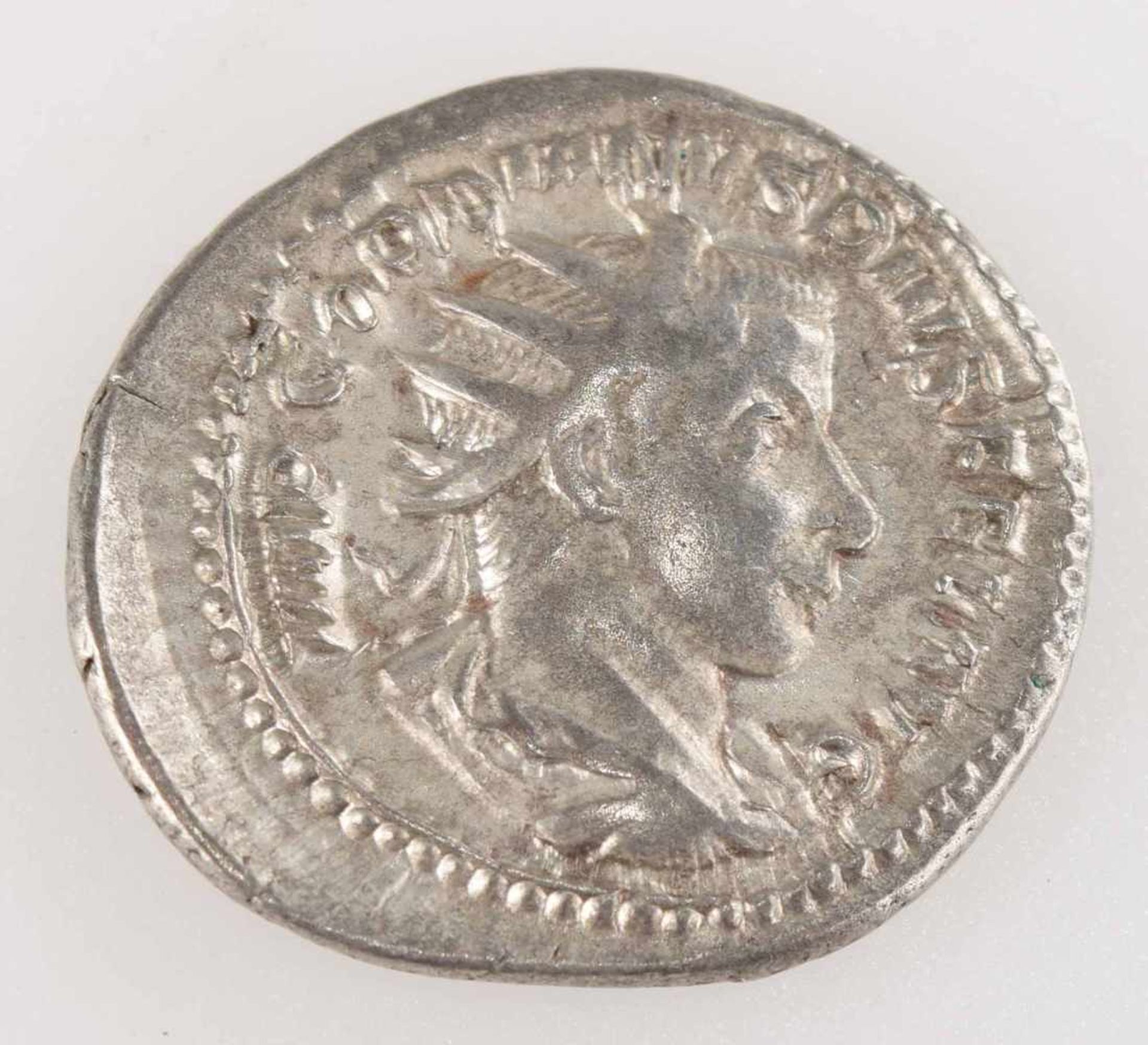 Silbermünze Römisches Reich Antoninian, Gordianus III. (238 - 244 n. Chr.), Rom, av. Büste rechts - Bild 2 aus 3