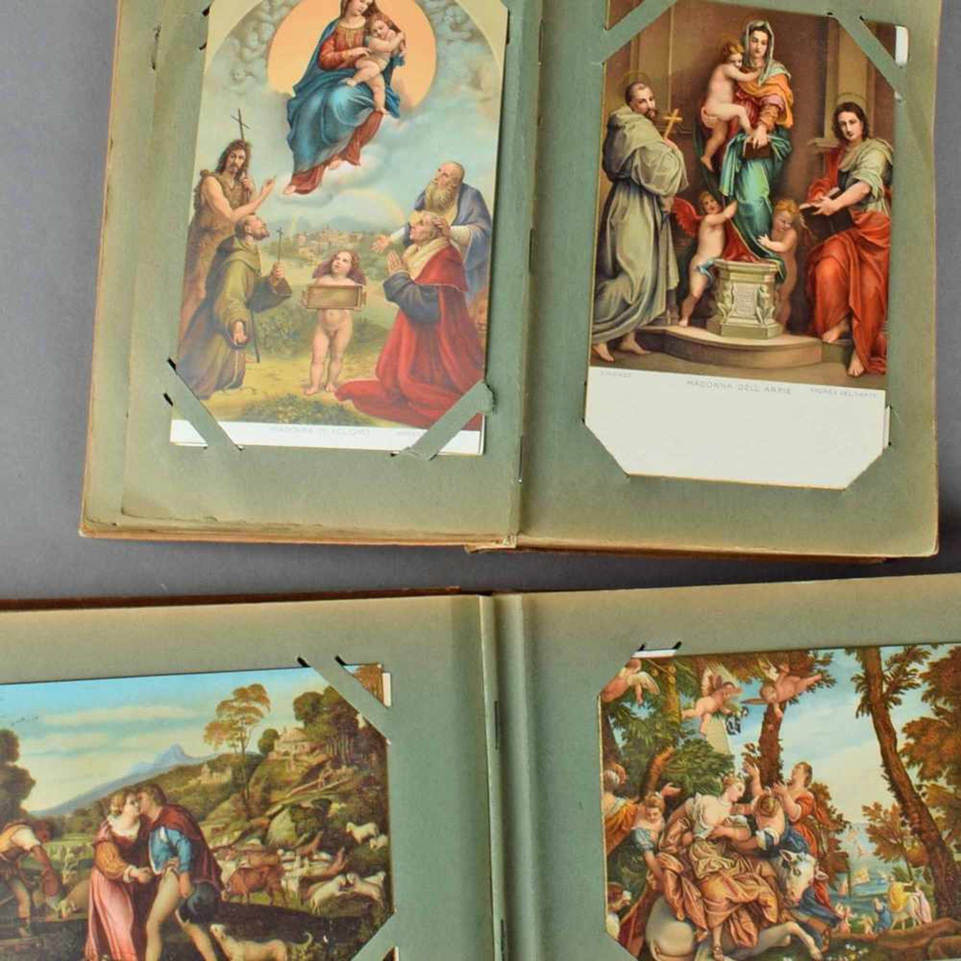 Sammlung historischer Postkarten insg. über 150 Stück, viele Wiedergaben von alten Gemälden (u.a.