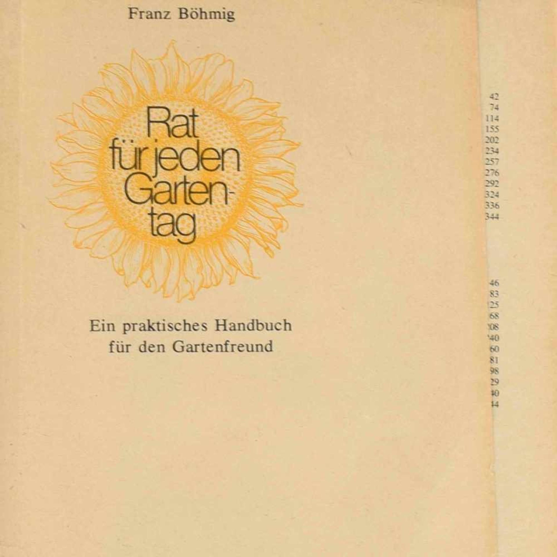 Autograph Markus Wolf Böhme "Rat für jeden Gartentag", Leipzig/Radebeul: Neumann, 1980,