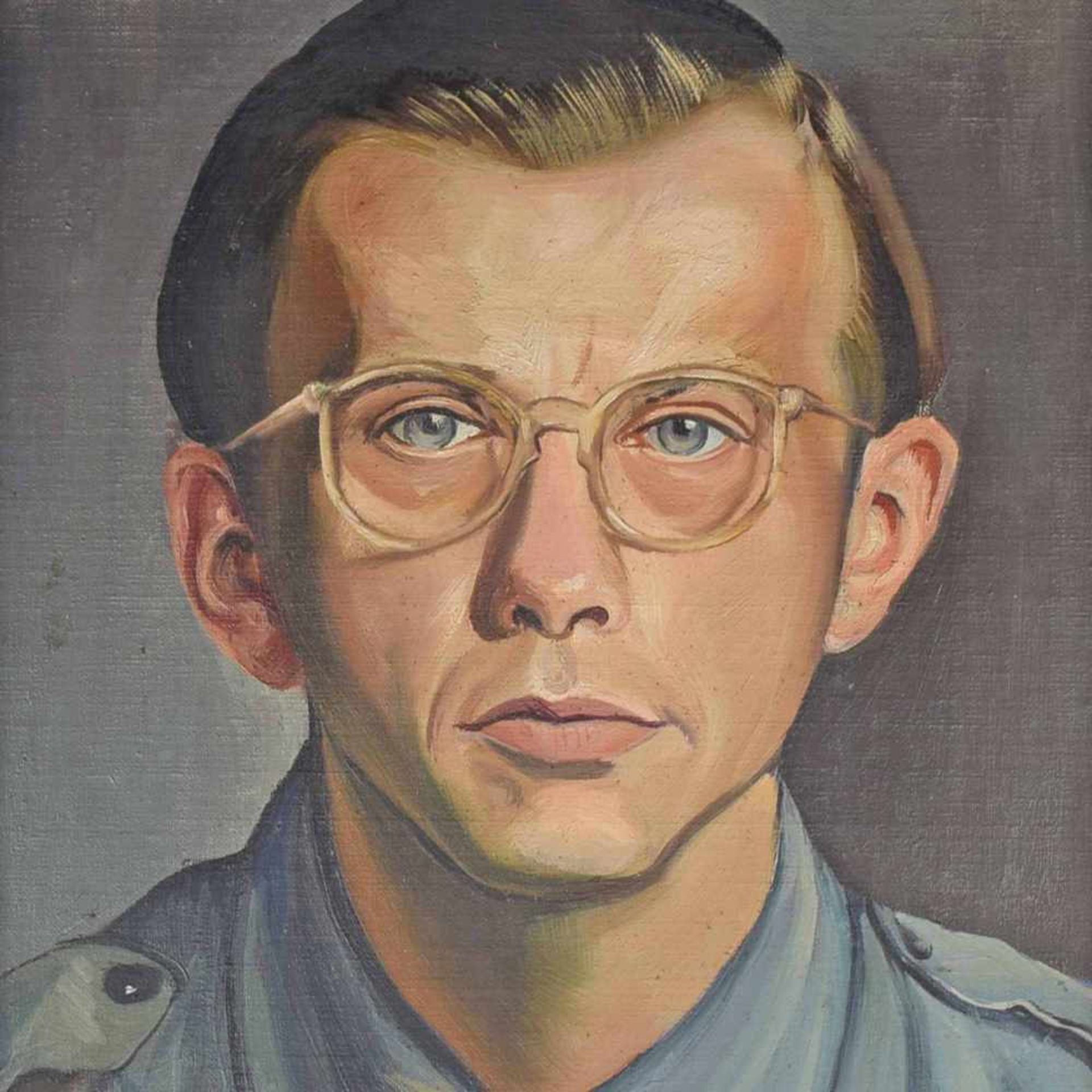 Querner, Curt (1904 Börnchen -1976 Kreischa) Öl/Malpappe, Porträt eines jungen Mannes, wohl
