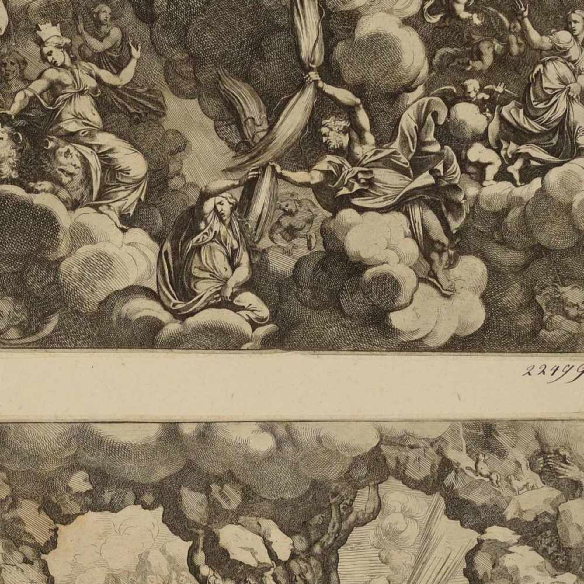 Bartoli, Pietro Santi (1635 Perugia - 1700 Rom) 3 Kupferstiche, barocke Reproduktionsstiche nach den