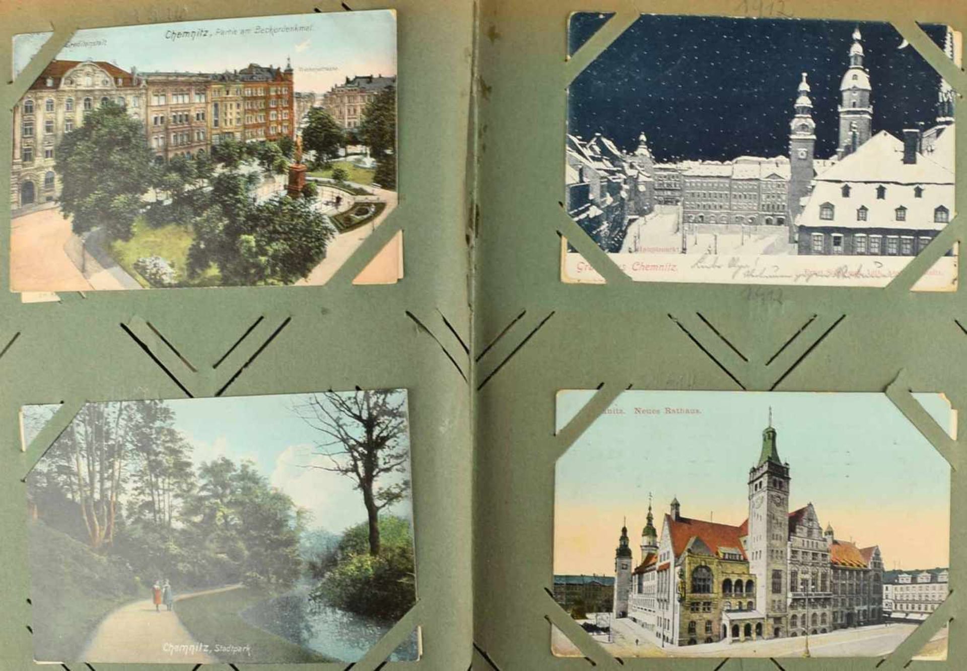 Historisches Postkartenalbum insg. über 170 eingebrachte Postkarten, wohl meist vor 1945, dabei u. - Image 2 of 7