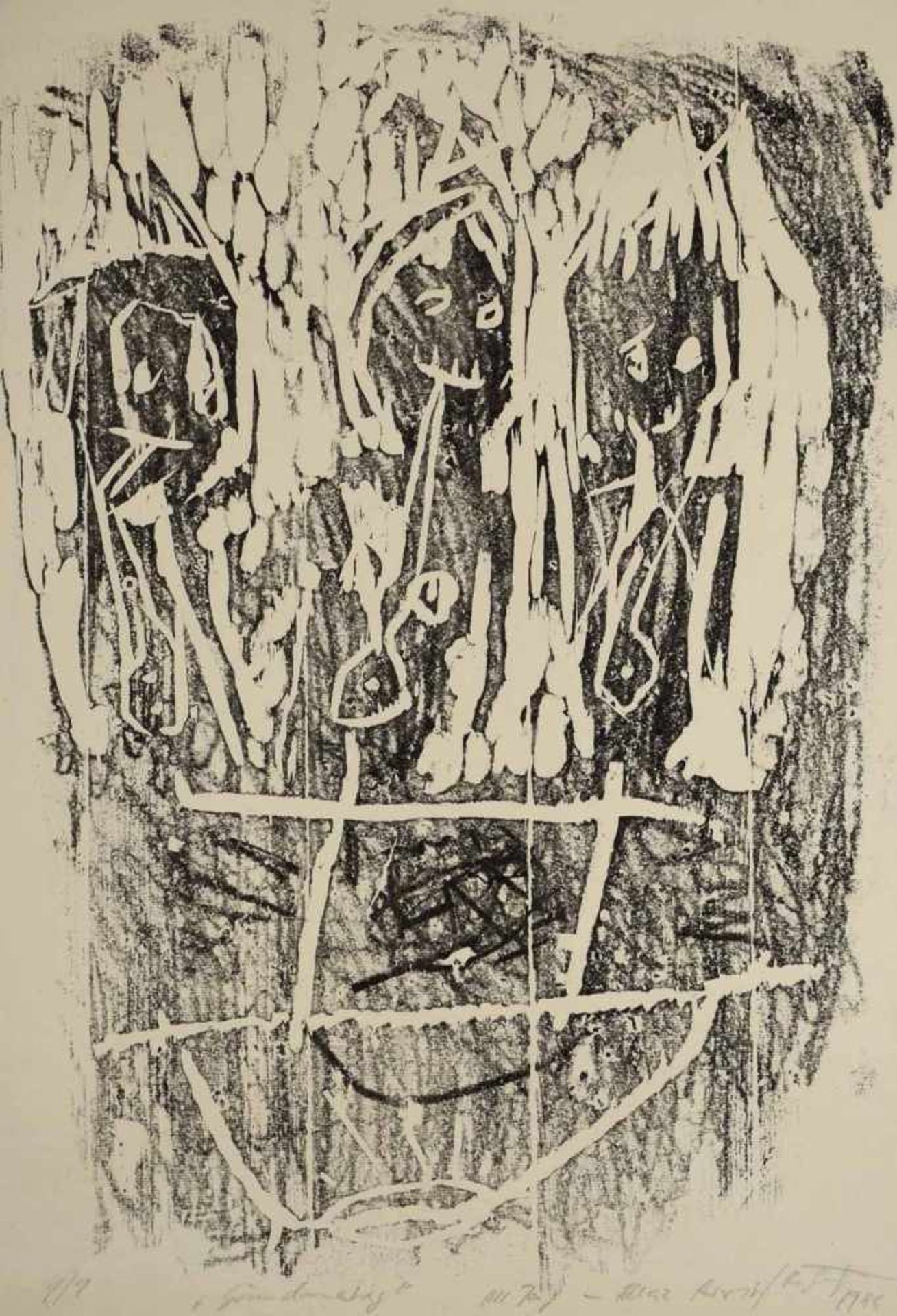 Görß, Rainer (1960 Neustrelitz - tätig in Berlin) Künstlermappe, "Allez! Arrest", mit insg. 18 - Bild 5 aus 8