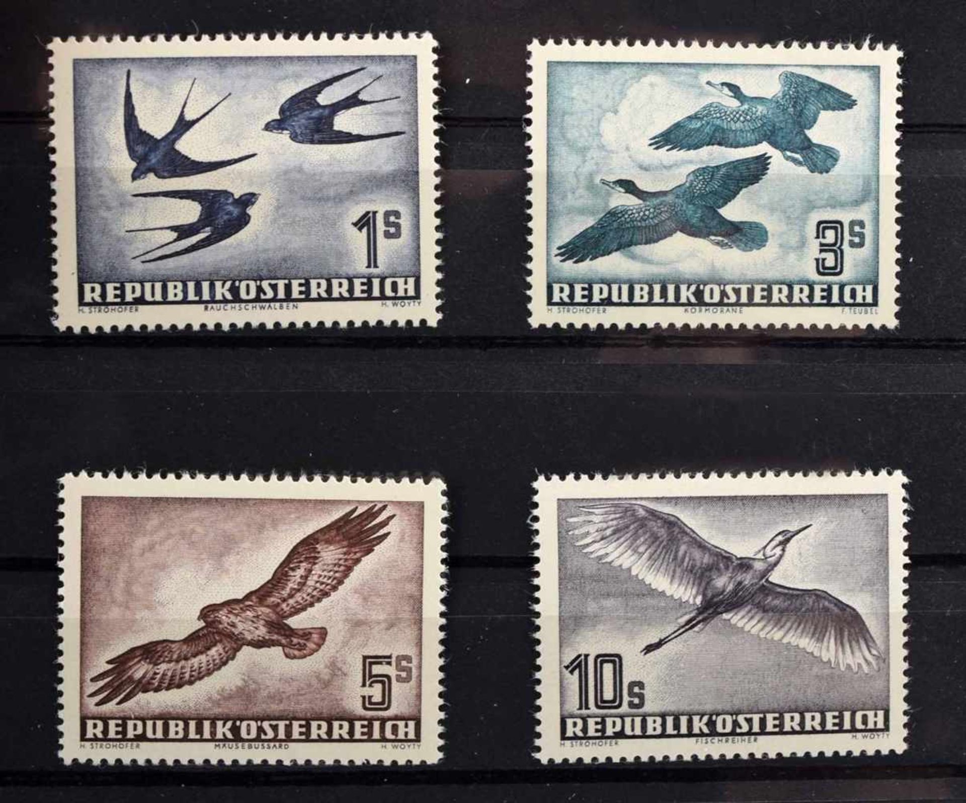 Briefmarken Österreich postfrisch sauber, Steckkarte 1: 1 x Ausg. des DR mit senkrechtem Aufdruck - Bild 2 aus 4