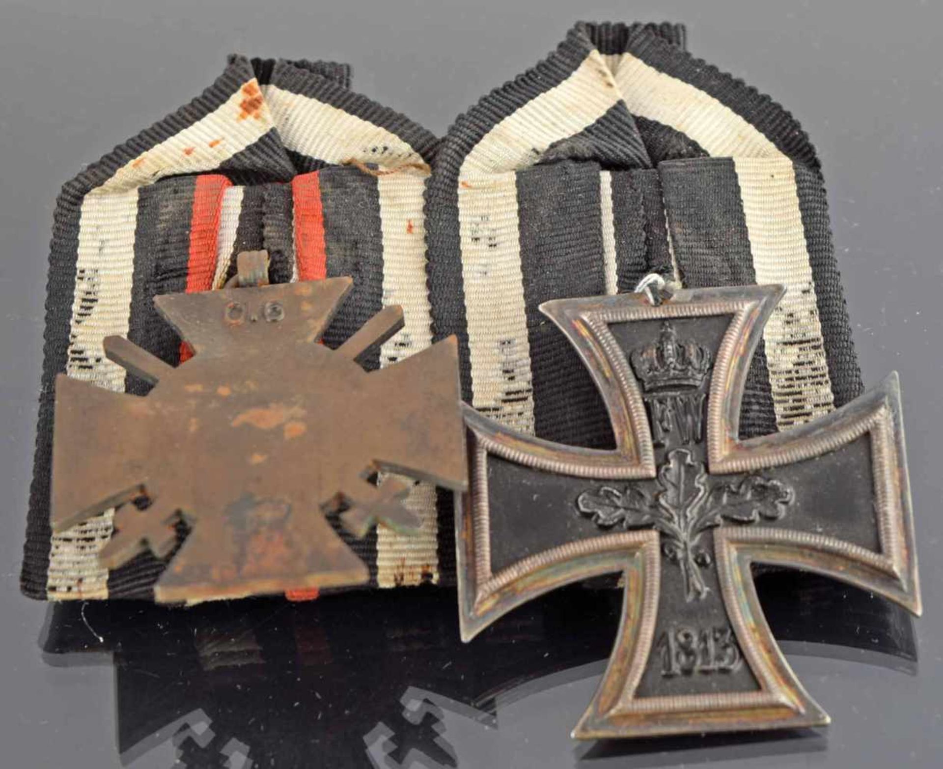 Ordensspange Teilnehmer I. WK zweiteilig: 1 x Eisernes Kreuz II. Klasse sowie 1 x - Bild 3 aus 4