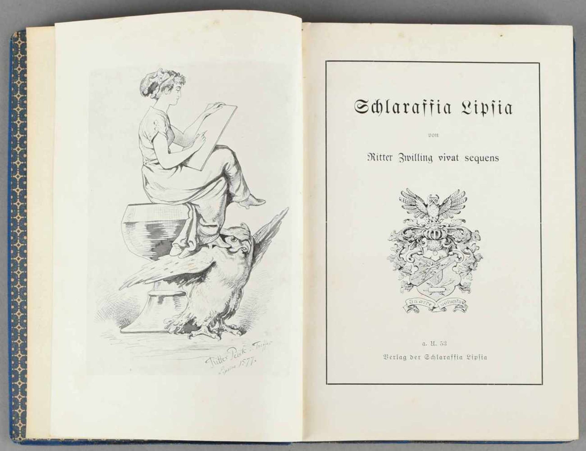 Ziegenhirt, Carl "Schlaraffia Lipsia von Ritter Zwilling vivat sequens", Leipzig: Verlag der - Bild 2 aus 3