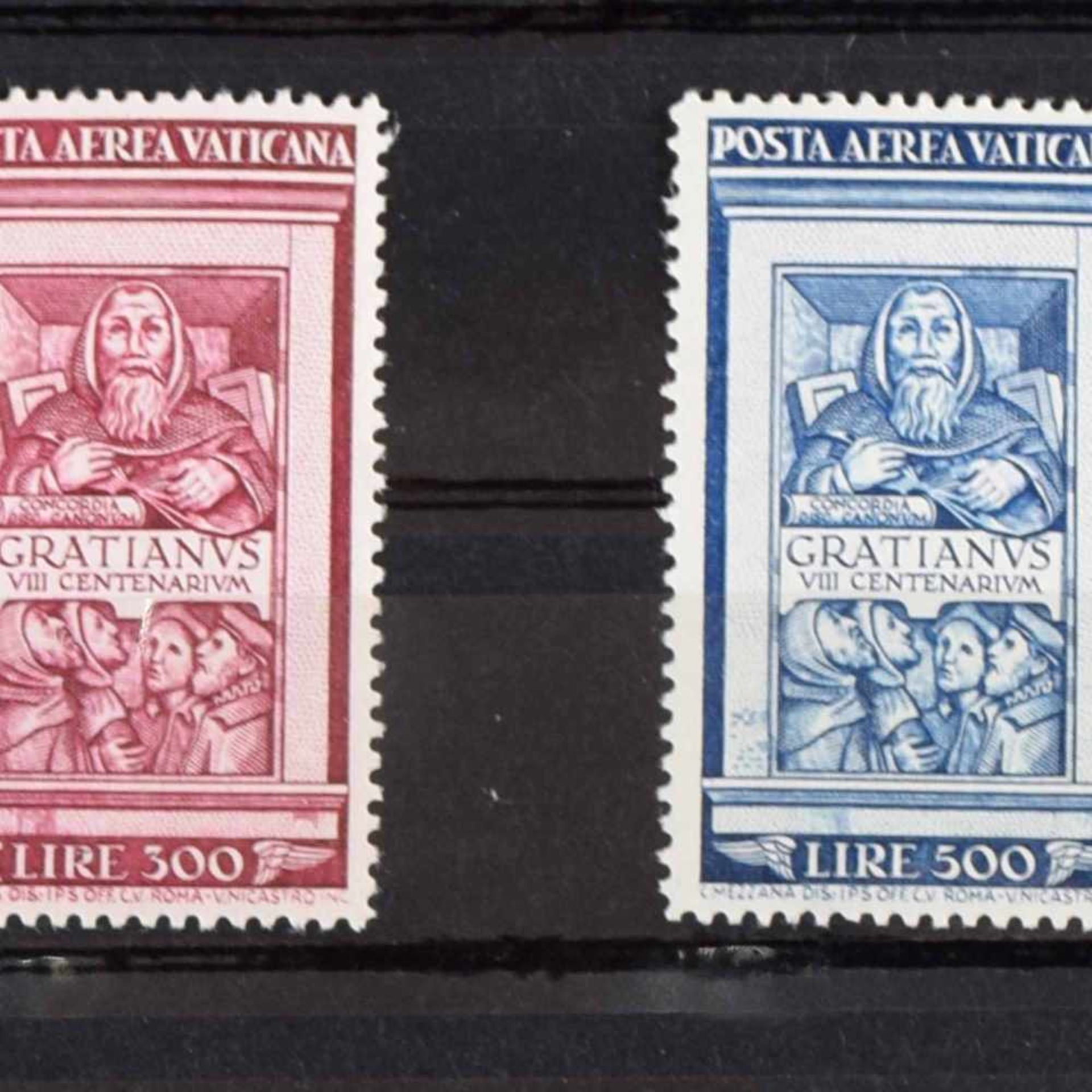 Konvolut Briefmarken Vatikan und England postfrisch sauber, 1 x Vatikan, Flugpostausgabe 20.