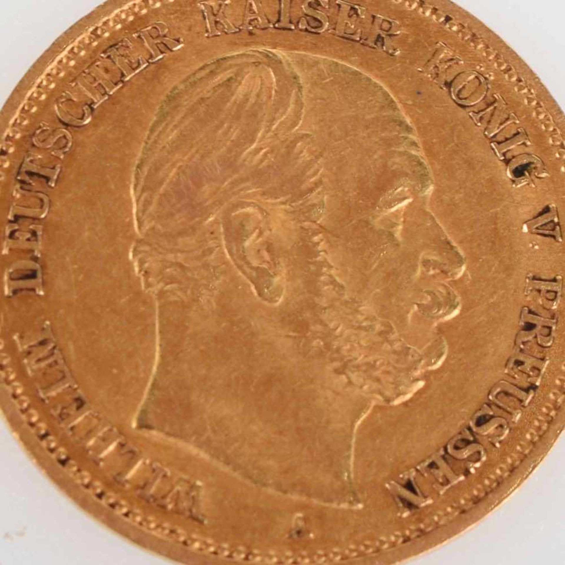 Goldmünze Kaiserreich/Preußen 1878 5 Mark in Gold, av. Wilhelm I. Deutscher Kaiser König von Preußen