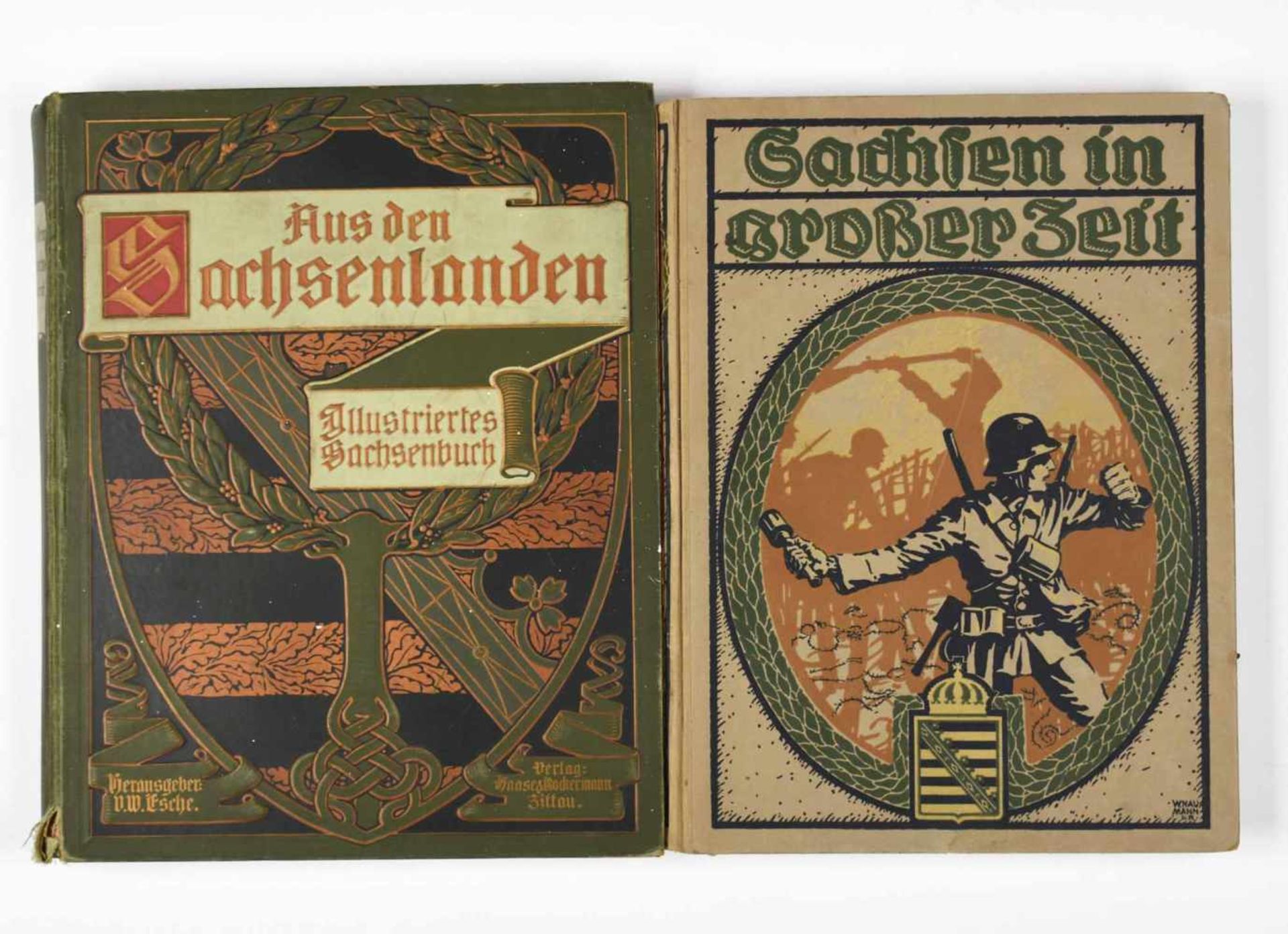 Paar Bücher zur Sächsischen Geschichte 1 x "Aus den Sachsenlanden. Illustriertes Sachsenbuch unter - Bild 2 aus 2