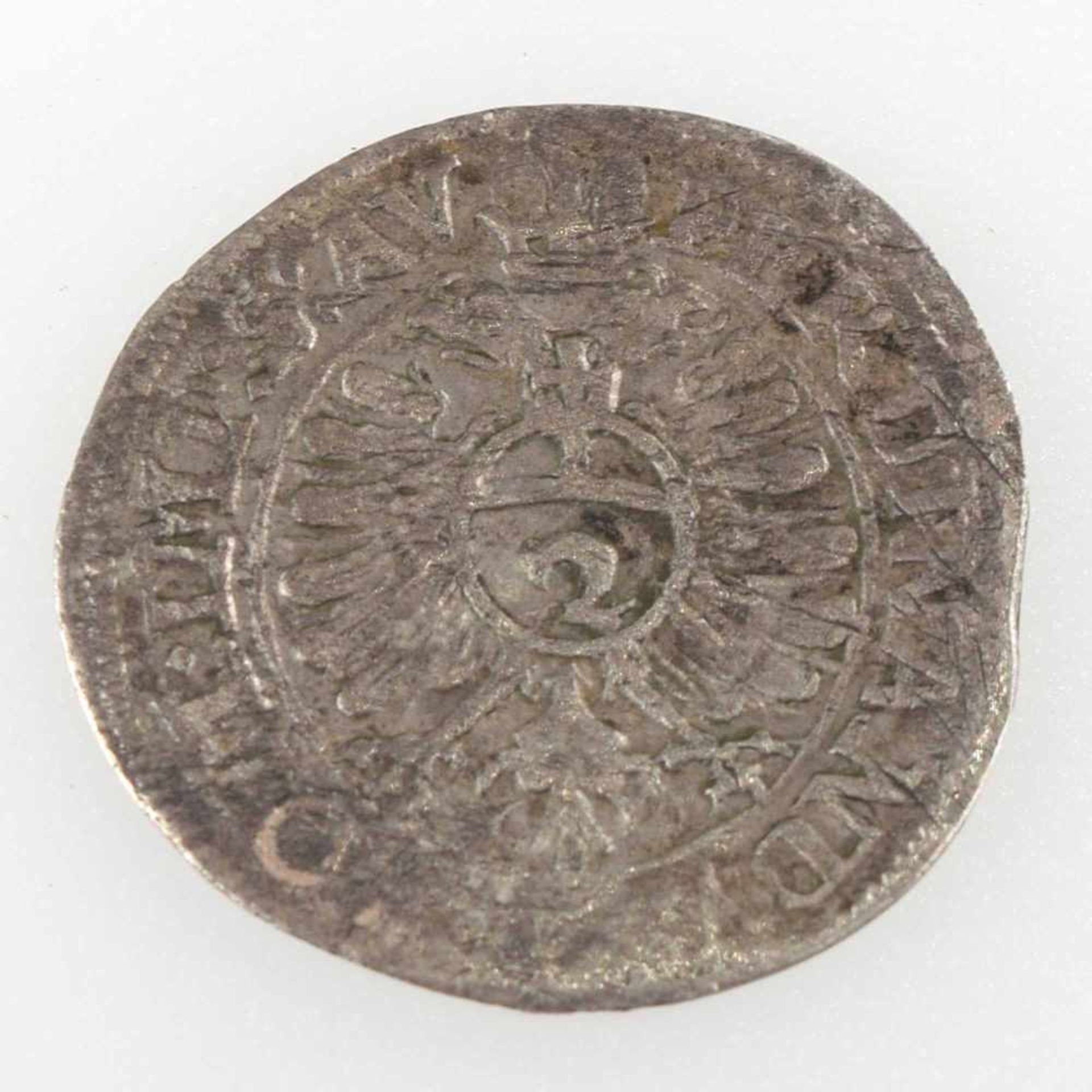 Silbermünze Augsburg 1623 1/2 Batzen zu 2 Kreuzer, Stadt Augsburg, av. Zapfen und Jahreszahl, rv. - Bild 3 aus 3