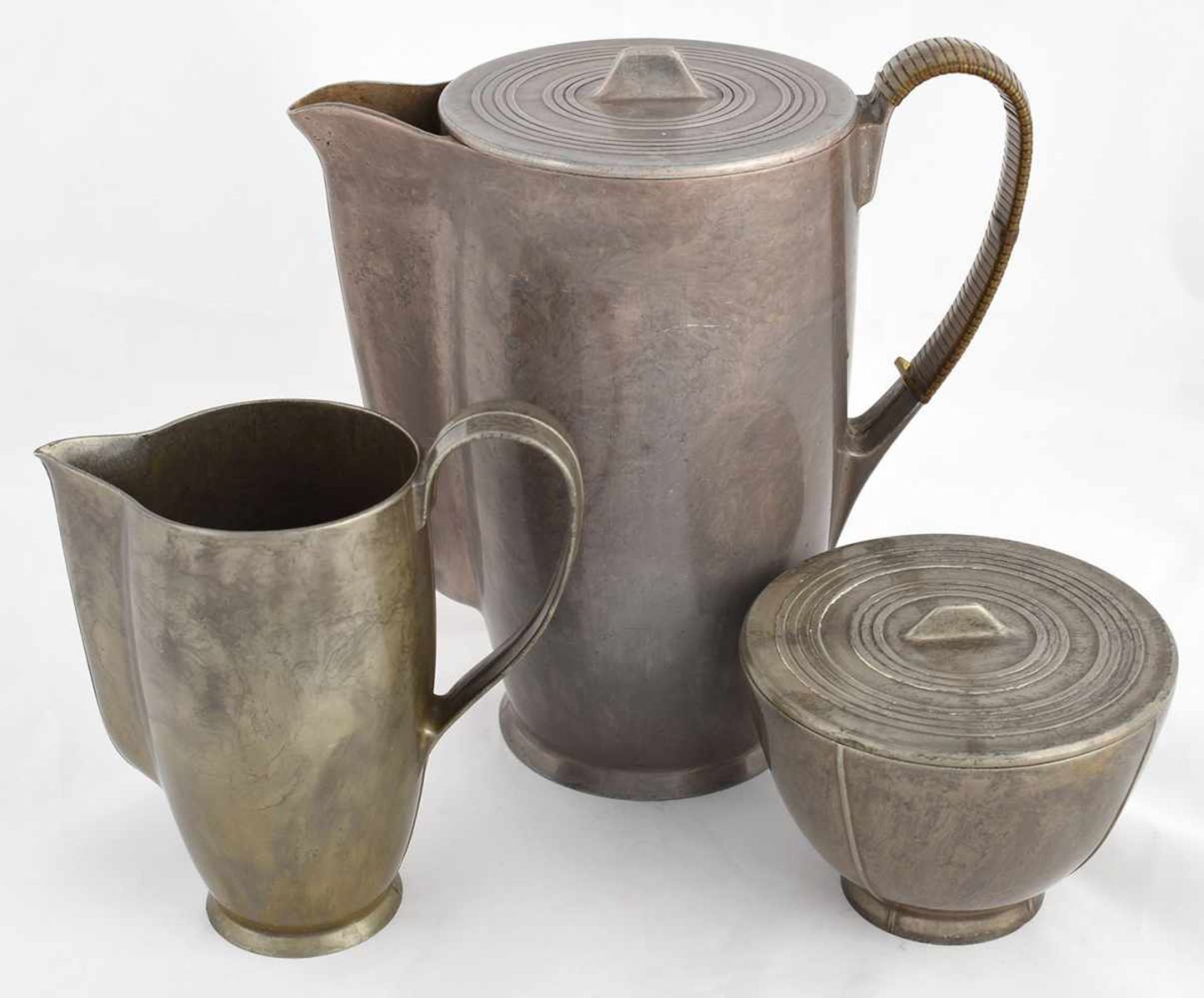 Kaffee-Kernstück gemarkt: Keral, bestehend aus Kanne, Sahnegießer und Zuckerdose, Gießer und Kanne - Bild 2 aus 3