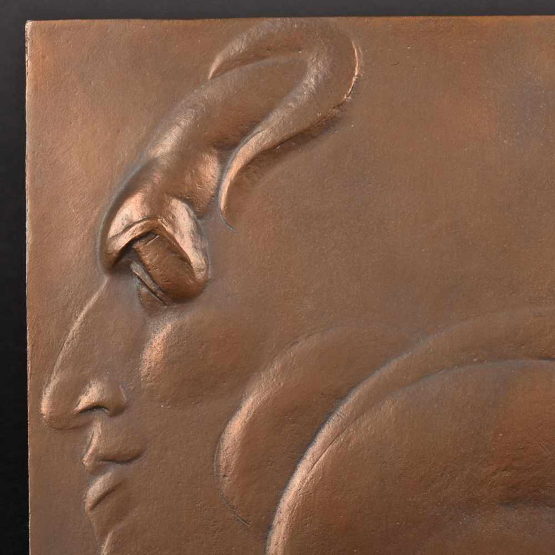 Harcuba, Jirí (1928 Harrachsdorf - 2013 Prag) Bronze, Reliefbild mit Komponistendarstellung (