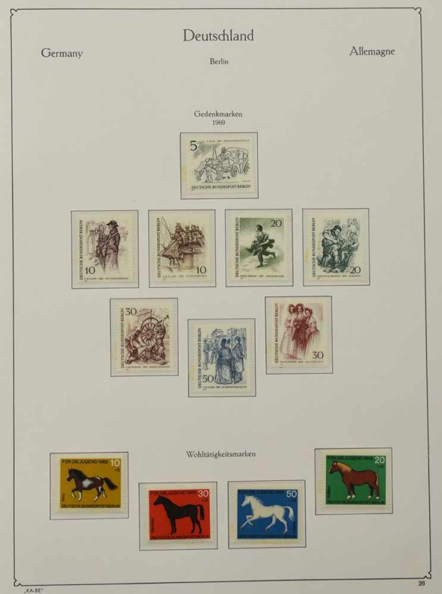 Konvolut Briefmarken Westberlin, Bundesrepublik und DDR 1 x Sammlung Briefmarken Westberlin, - Bild 2 aus 5