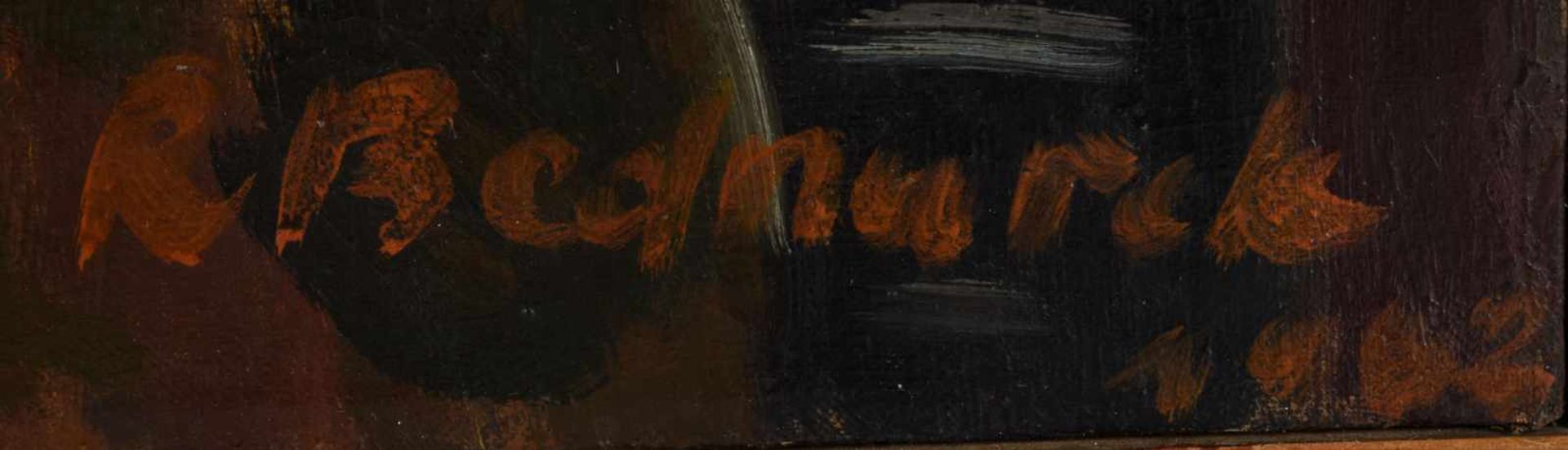 Bednarek, Ryszard (1937 - ) Öl/Lwd., Stillleben, rechts unten signiert und undeutlich datiert, - Bild 4 aus 4