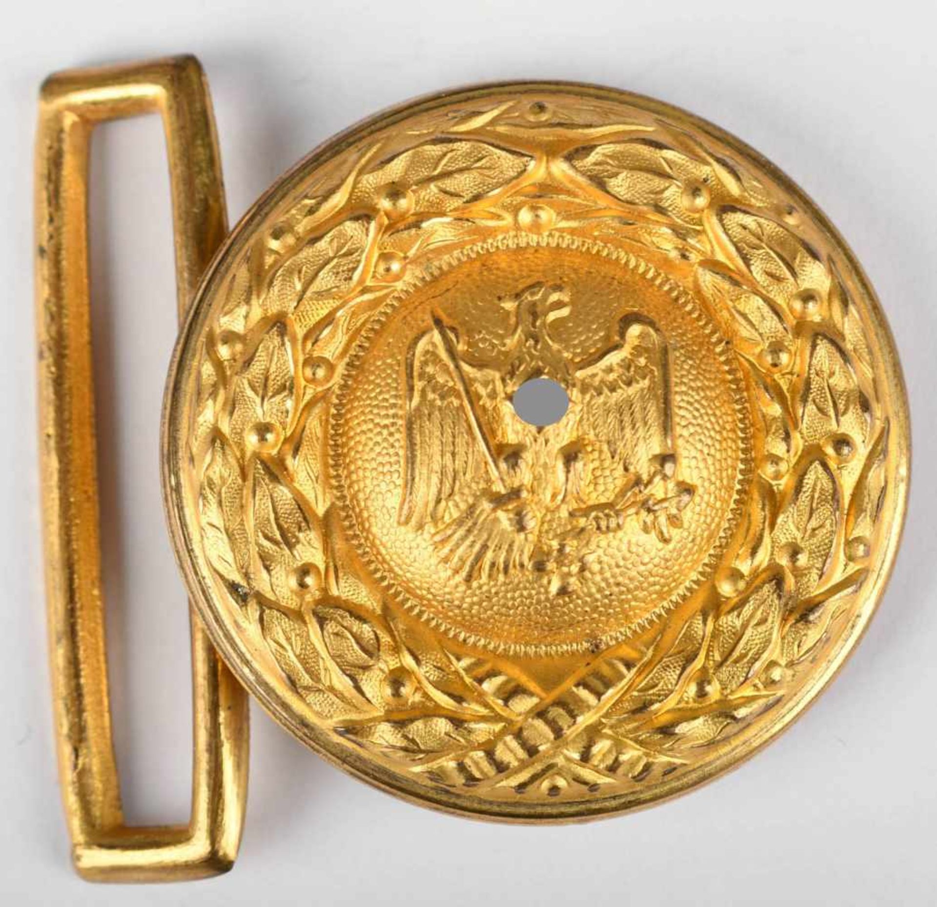 Uniformzubehör III. Reich Koppelschnalle, Adler mit Schwert und Blitzen, Swastika auf der Brust, - Bild 2 aus 2