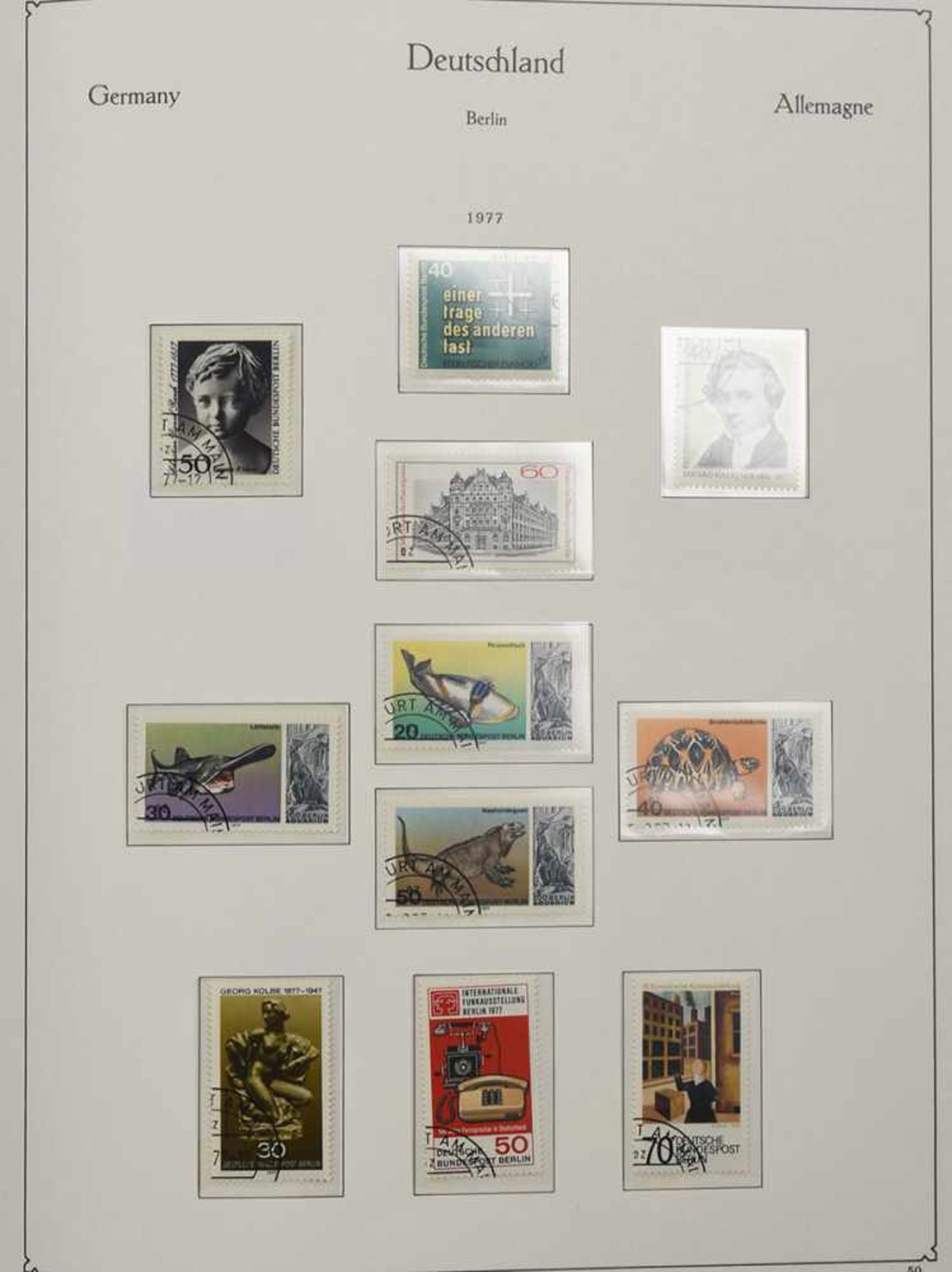Konvolut Briefmarken Westberlin, Bundesrepublik und DDR 1 x Sammlung Briefmarken Westberlin, - Bild 4 aus 5