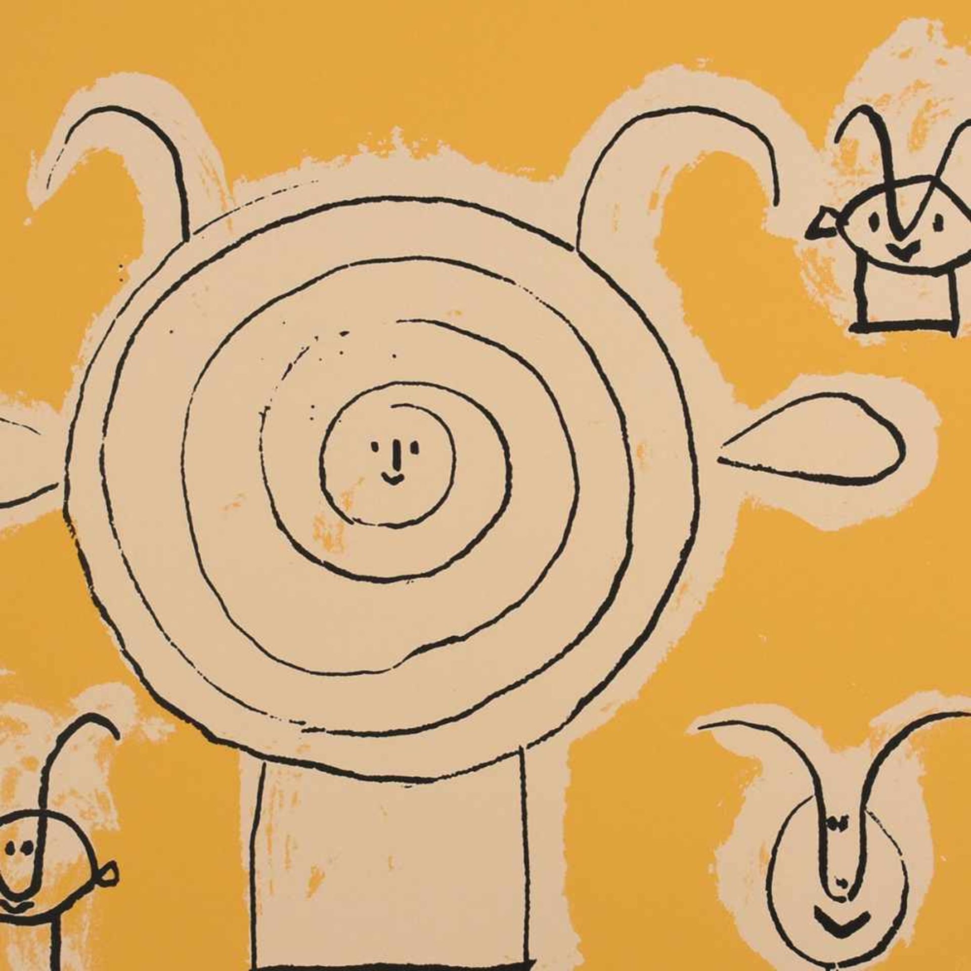 Picasso, Pablo (1881 Málaga - 1973 Mougins) Farbsiebdruck auf Karton, "Tête de faune en