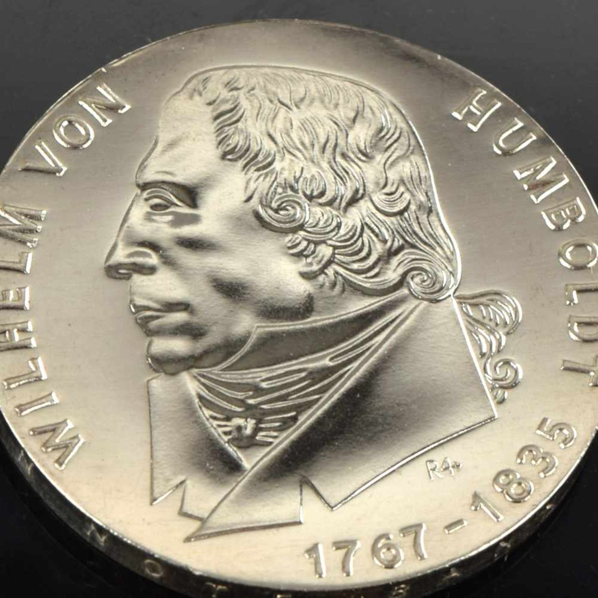Silbermünze DDR 20 Mark "200. Geburtstag Wilhelm von Humboldt", 1967 (A)- - -23.00 % buyer's premium