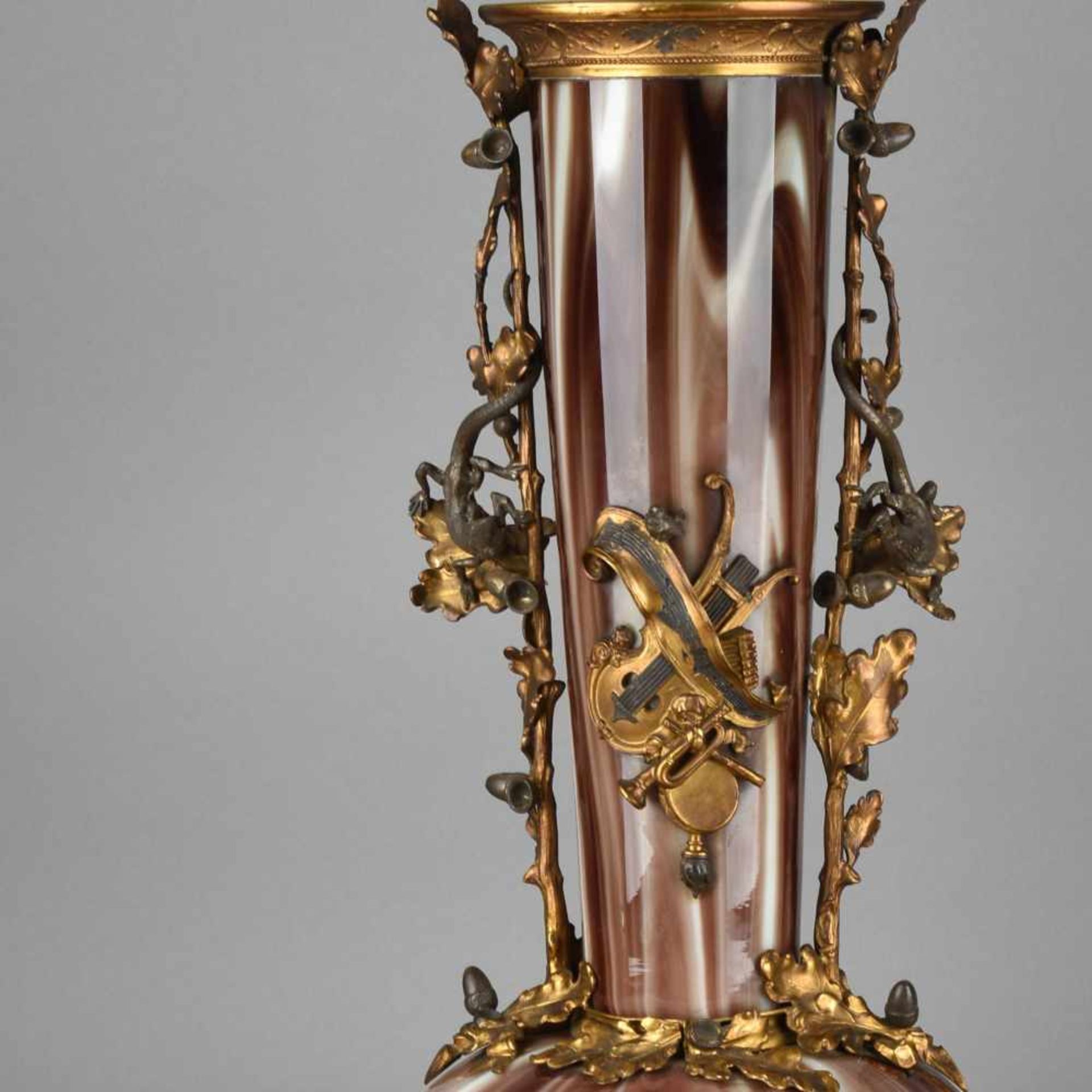 Loetz-Vase Hersteller: Johann Loetz Witwe, Klostermühle, 1887-88, stark gedrückt-gebauchte Wandung
