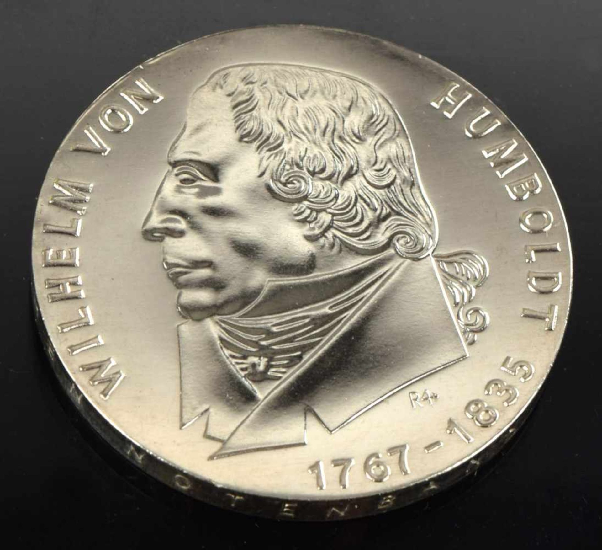Silbermünze DDR 20 Mark "200. Geburtstag Wilhelm von Humboldt", 1967 (A)- - -23.00 % buyer's premium - Bild 2 aus 3