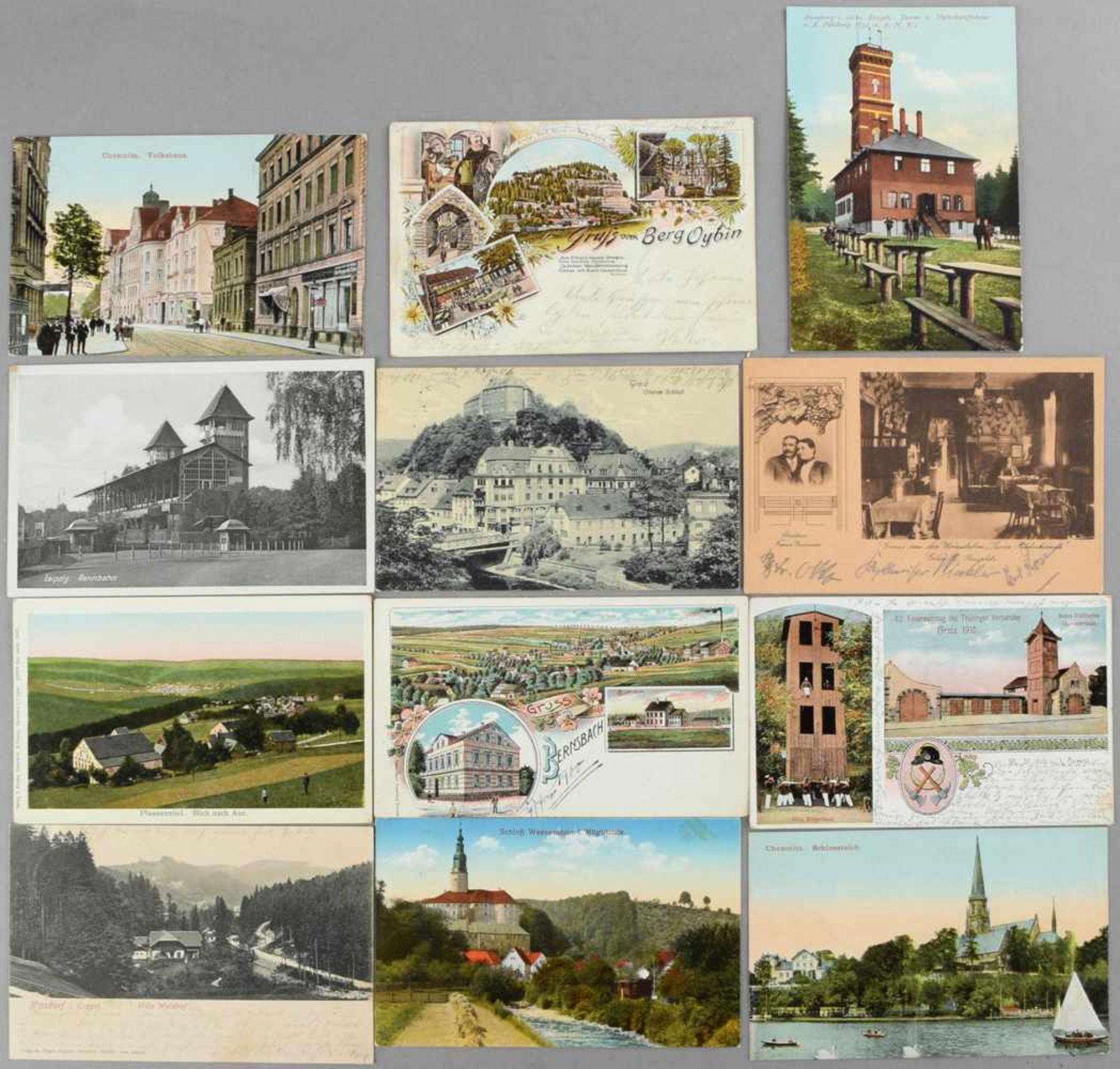 Konvolut historische Postkarten insg. ca. 56 Stück, vor 1945, dabei u.a.: 1 x "Chemnitz - - Bild 2 aus 2