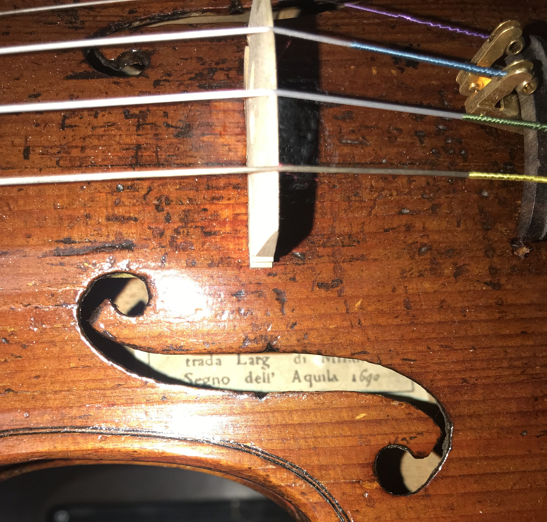 Milanese Violin, Labeled "Carlo Giuseppe Testore" - Image 8 of 10