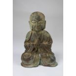 Early Antique Chinese Bronze Seated Daoist Buddha