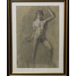 Florentine Academic Nude Charcoal Sketch