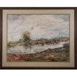 Signed, 20th C. European Landscape Watercolor