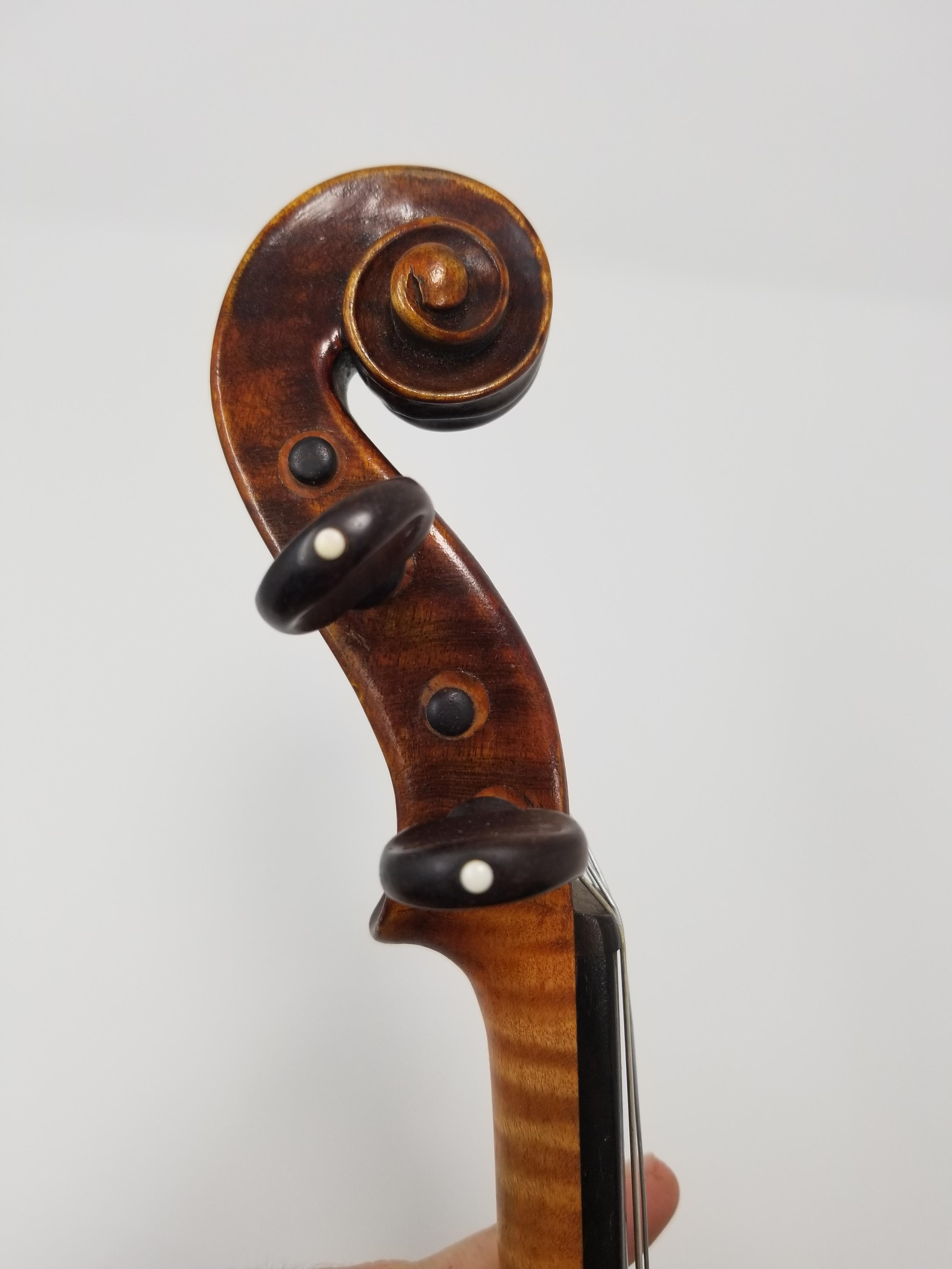 19th C. Mennegand Violin, Paris - Image 8 of 9