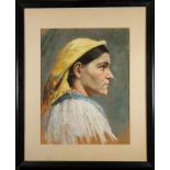 Bryant, '76 Signed Pastel Portrait of a Woman