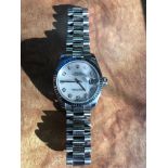 18K Rolex Oyster Perpetual Datejust Watch
