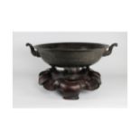 Chinese Bronze Tripod Censer, Qing, 18th C.