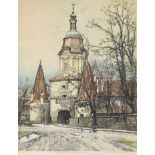 Robert Kasimir (1914 - 2002) Colored Etching