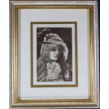 Portrait of a Woman Etching, Signed A/P