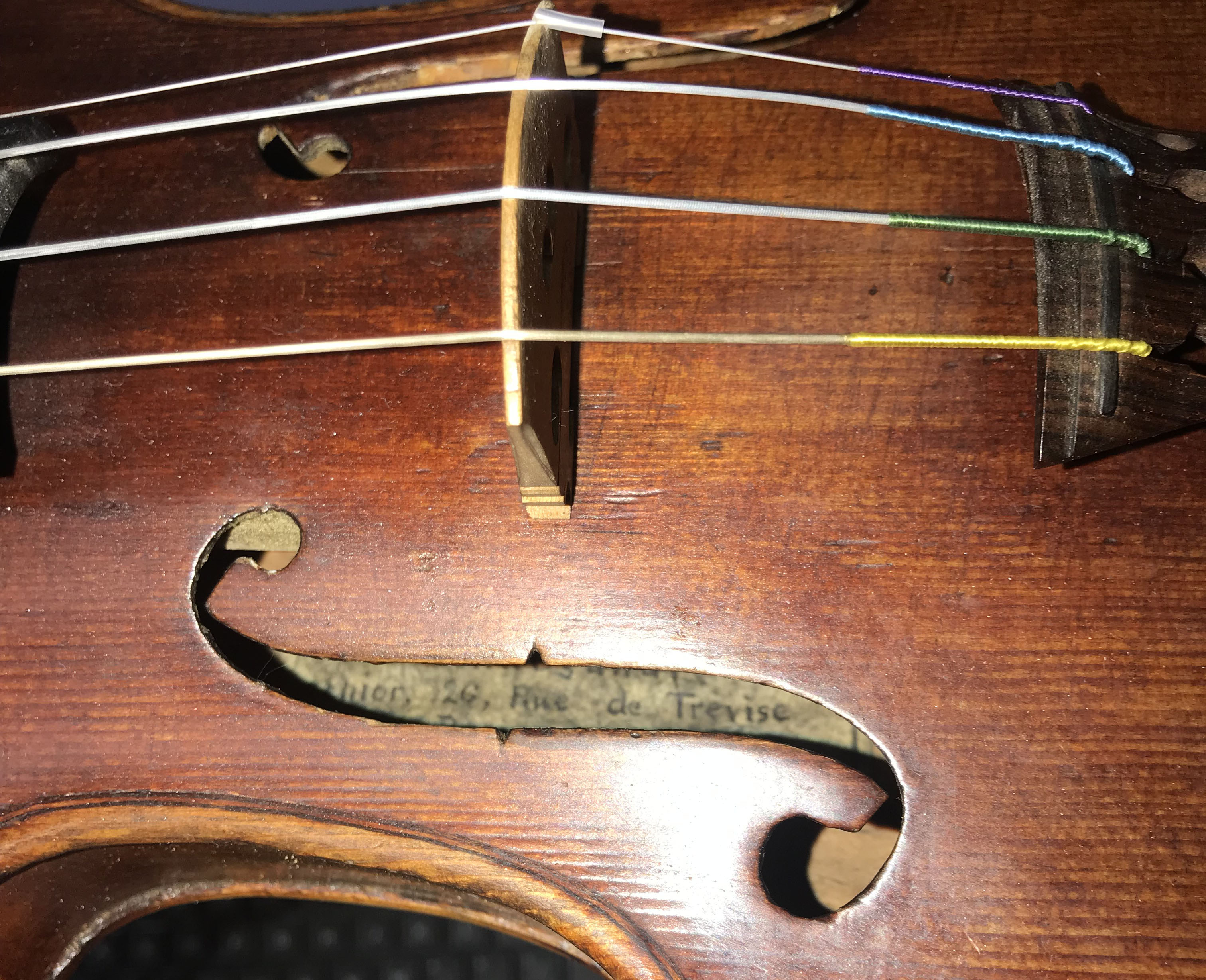 19th C. Mennegand Violin, Paris - Image 6 of 9