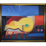 Max Papart (1911-1994) 'Playing Guitar' 1988