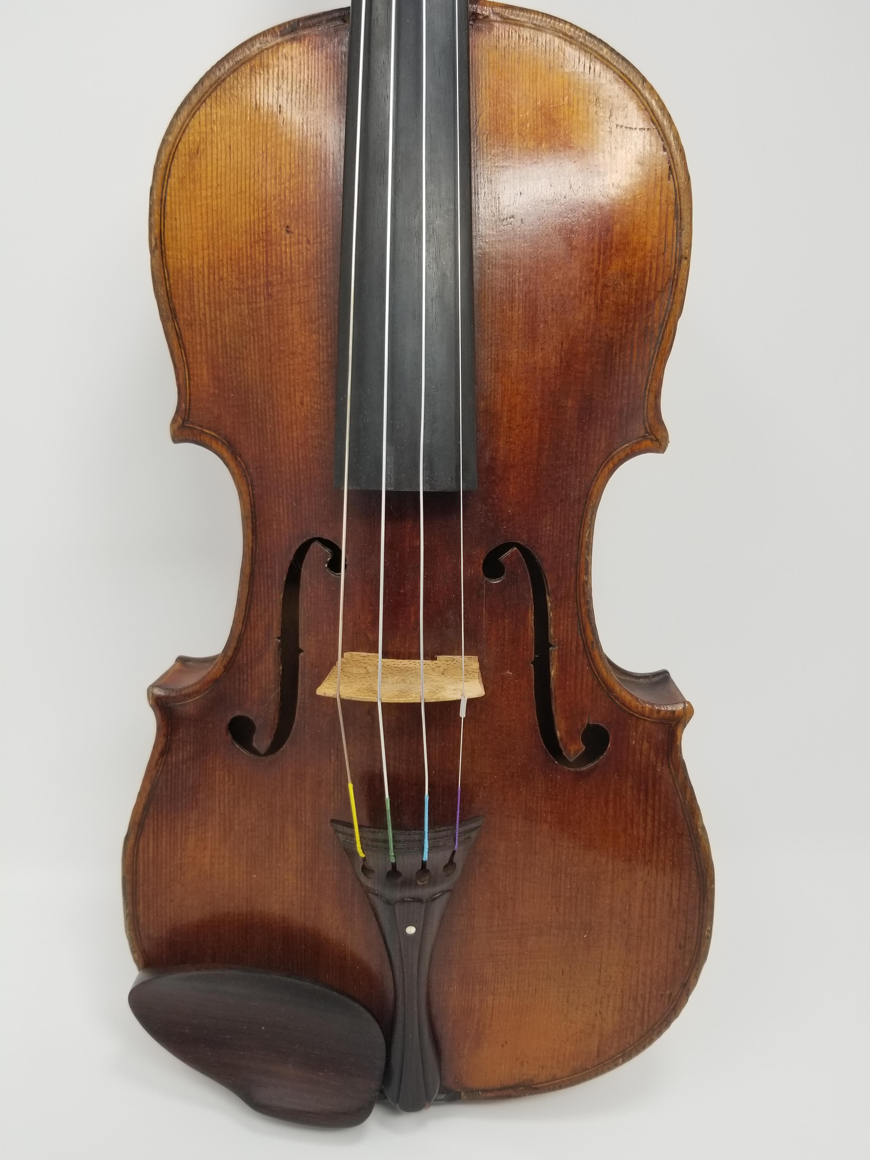 19th C. Mennegand Violin, Paris - Image 2 of 9