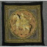 Burmese Kalaga Textile w/ Equestrian Rider