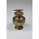 Antique Indian Brass Inkwell