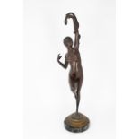 Art Nouveau Bronze "Charmeuse" Bronze