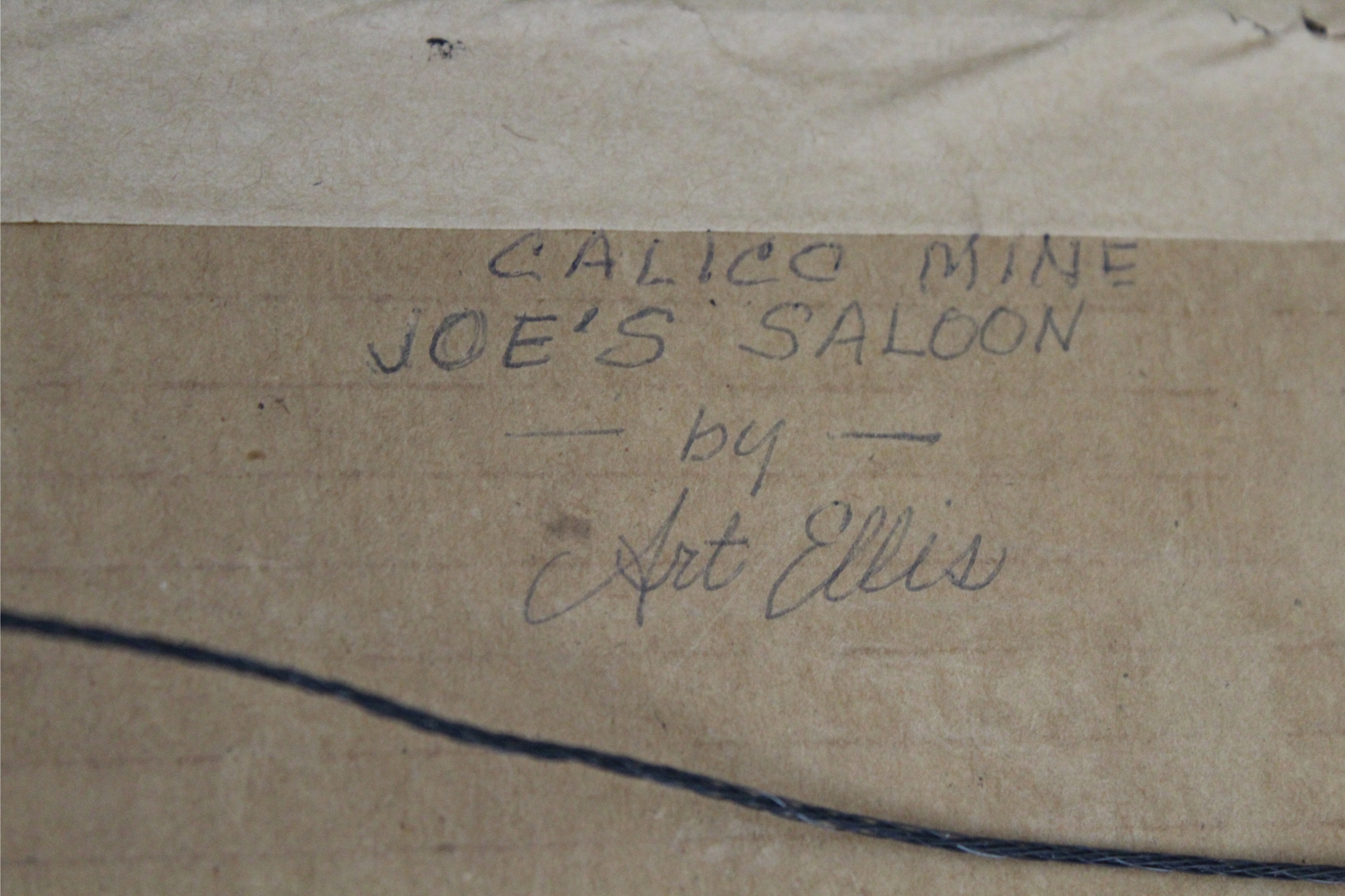 Arthur Ellis (1856 - 1918) "...Joe's Saloon" - Image 4 of 4