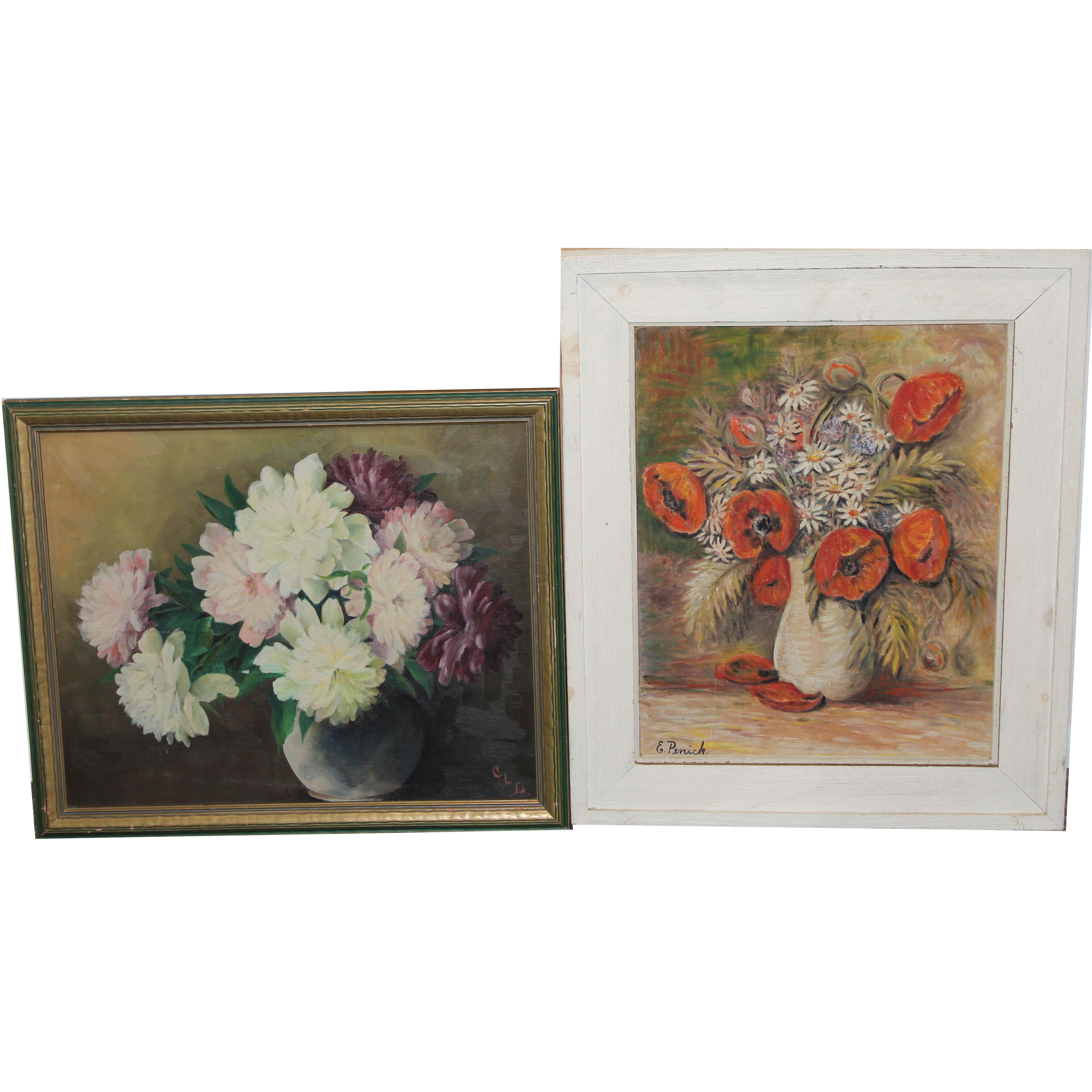 (2) American School Still Life Paintings, Signed